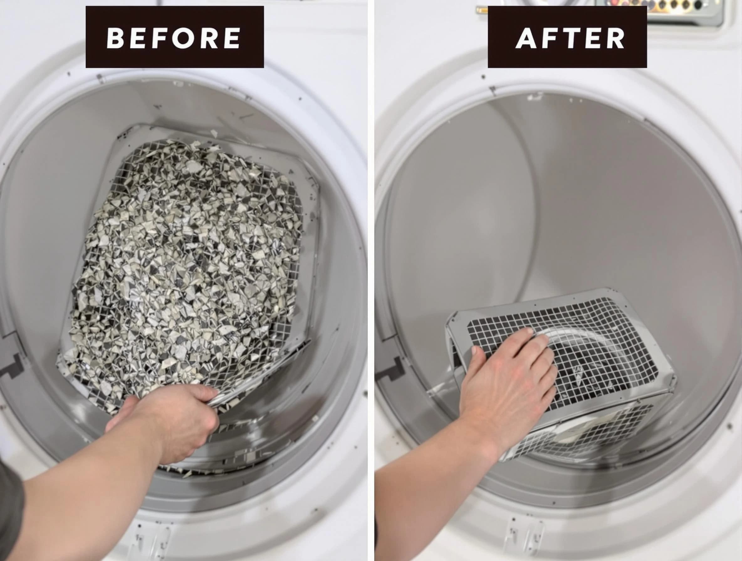 Professional lint trap cleaning by Sandy Springs Dryer Vent Cleaning in Sandy Springs