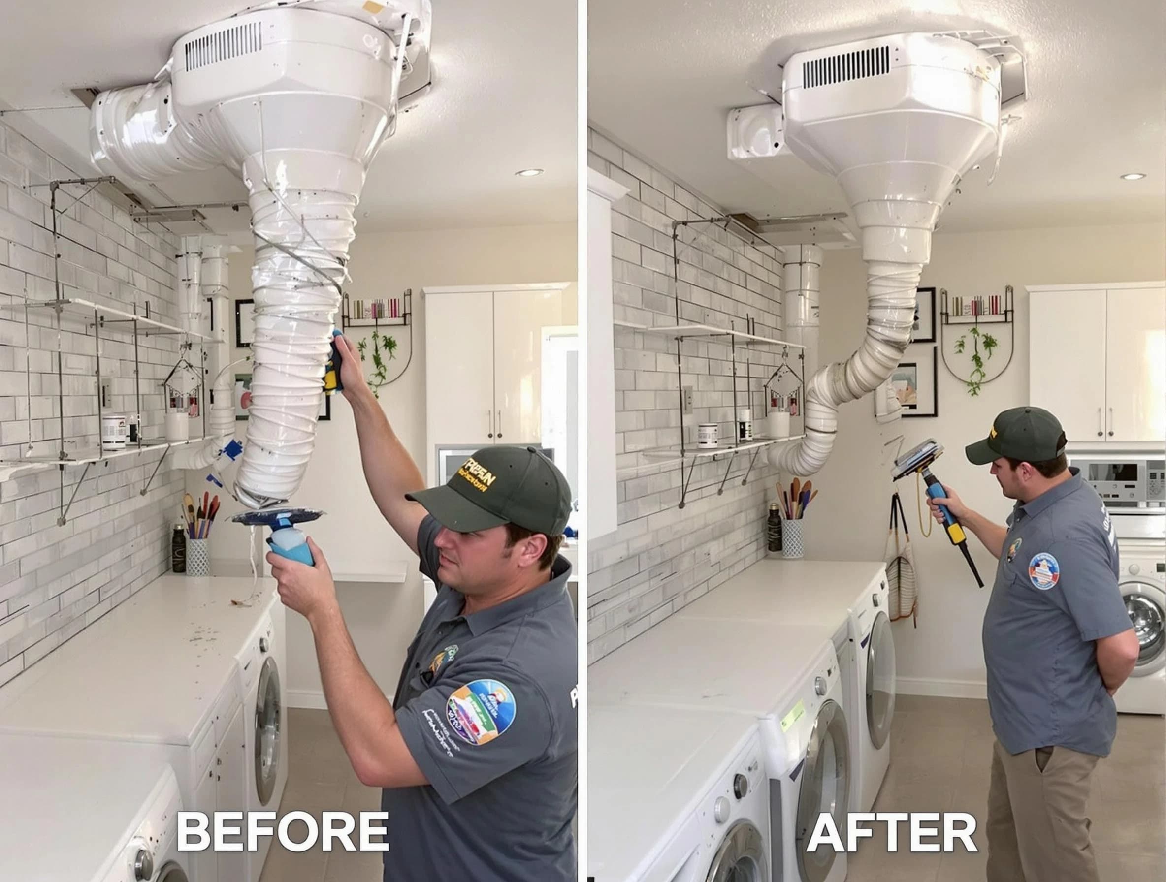 Professional dryer exhaust vent cleaning by Sandy Springs Dryer Vent Cleaning in Sandy Springs