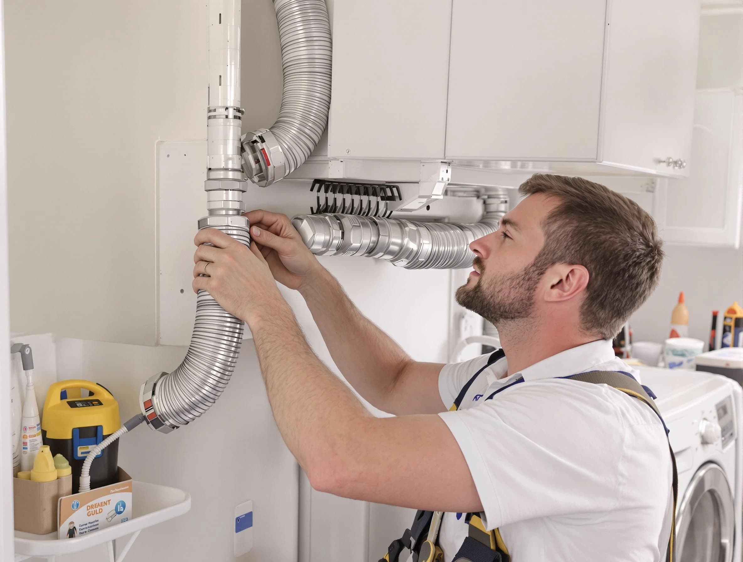 Professional dryer vent repair and installation by Sandy Springs Dryer Vent Cleaning in Sandy Springs