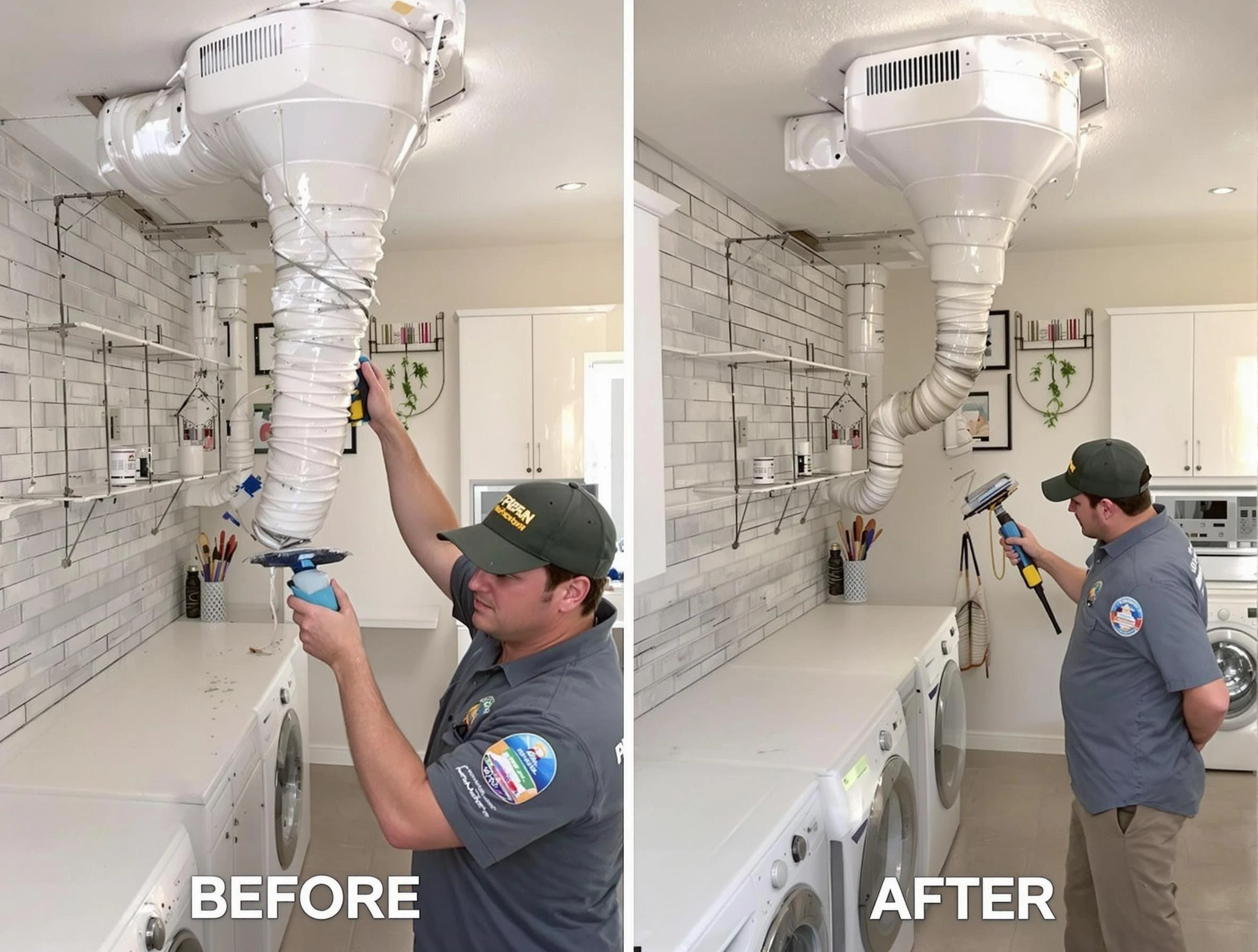 Professional dryer exhaust vent cleaning by Sandy Springs Dryer Vent Cleaning in Sandy Springs