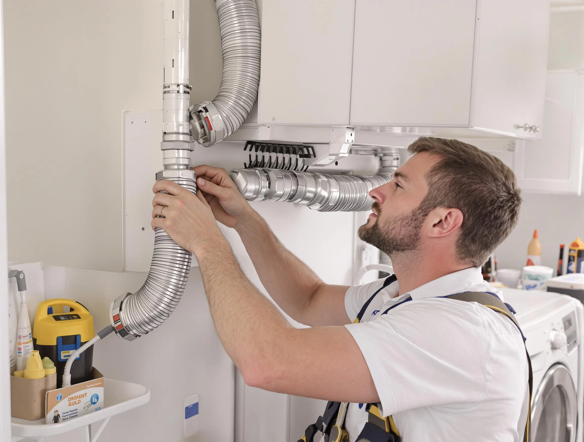 Professional dryer vent repair and installation by Sandy Springs Dryer Vent Cleaning in Sandy Springs