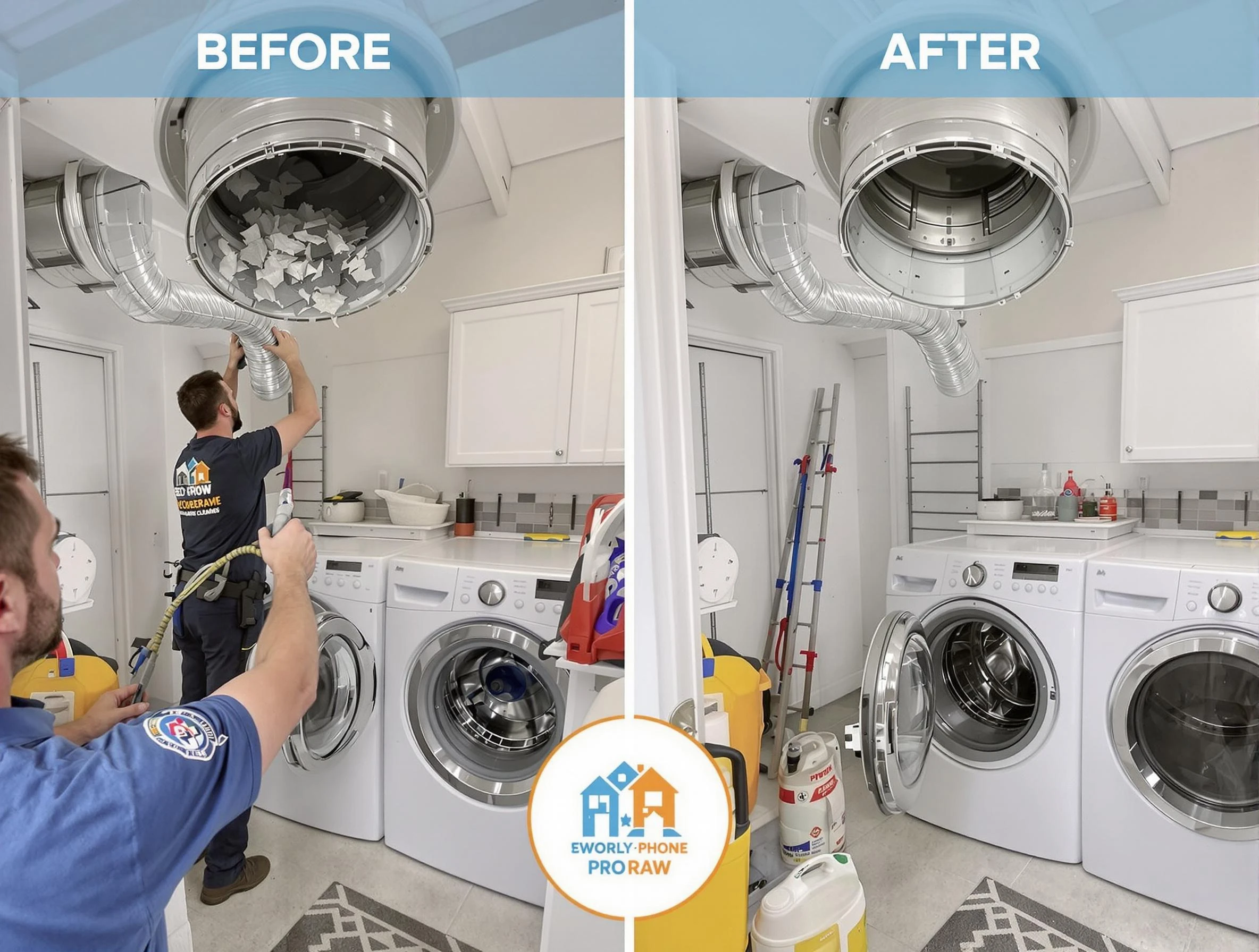 Residential dryer vent cleaning by Sandy Springs Dryer Vent Cleaning in Sandy Springs